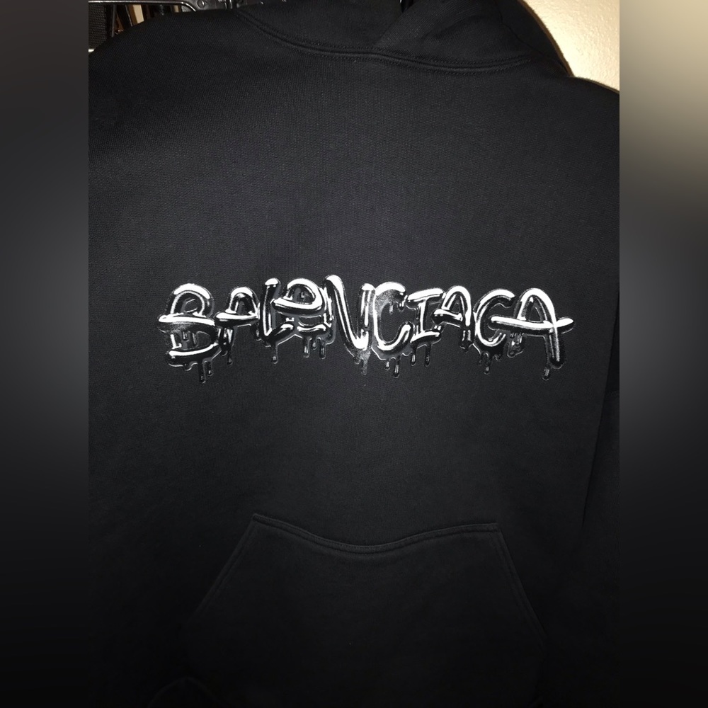 Balenciaga slime logo wide fit hoodie